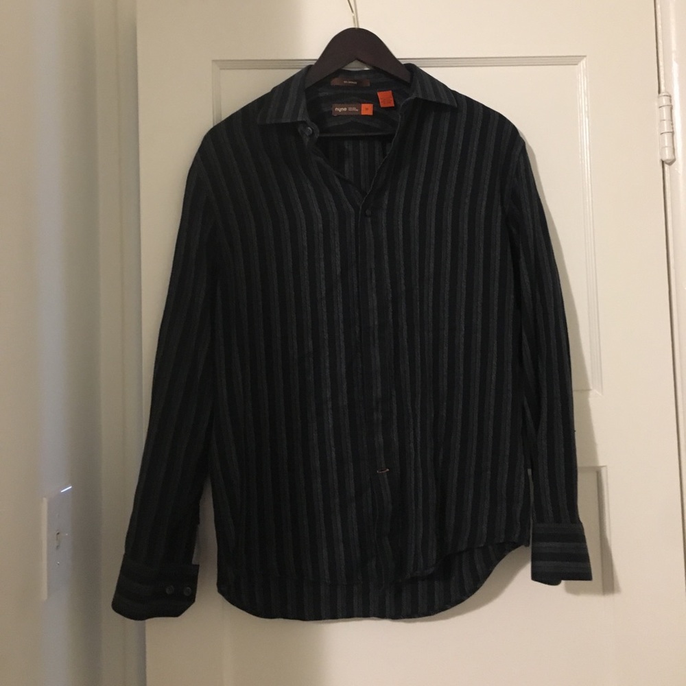 New You New Energy || Dark Green Button Up